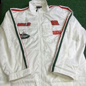 Vtg Chase Authentics Dale Earnhardt Jr. Full Zip Windbreaker Jacket White Size L